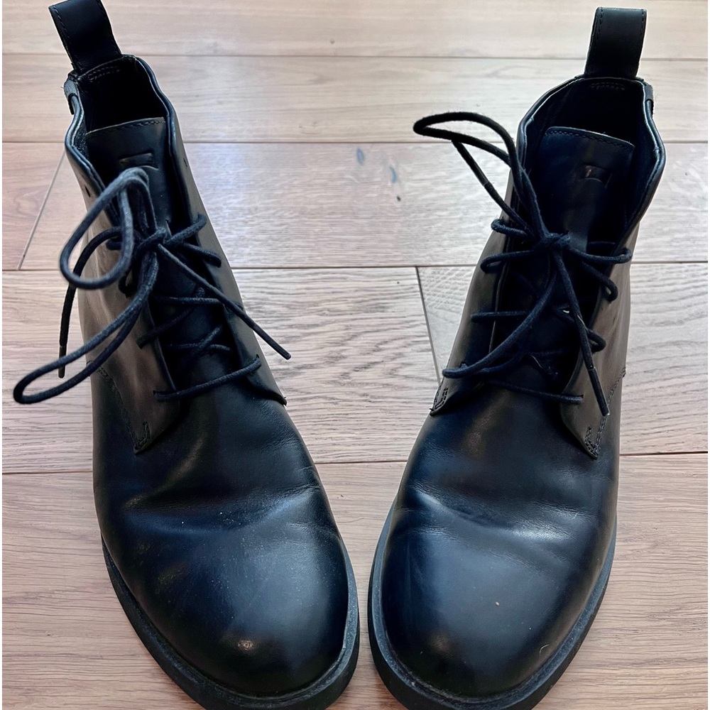 Rarely Worn Camper Black Leather Lace-Up Women’s Combat/Ankle Boots